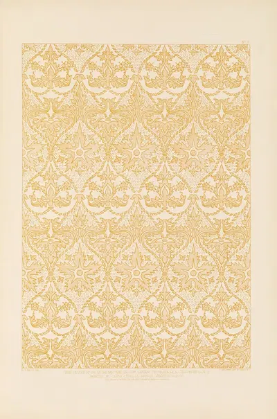 Fifteenth century Italian ornament Pl.06 by Sydney Vacher, 1886 — digital art print download