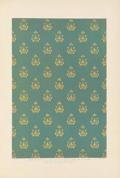 Fifteenth century Italian ornament Pl.07 by Sydney Vacher, 1886 — digital art print download