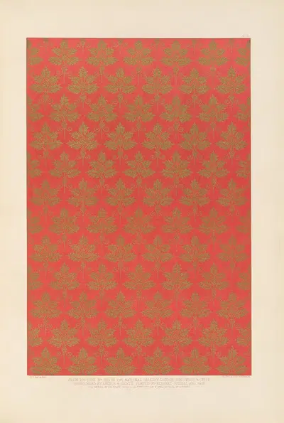 Fifteenth century Italian ornament Pl.08 by Sydney Vacher, 1886 — digital art print download