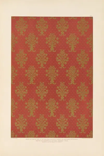 Fifteenth century Italian ornament Pl.09 by Sydney Vacher, 1886 — digital art print download