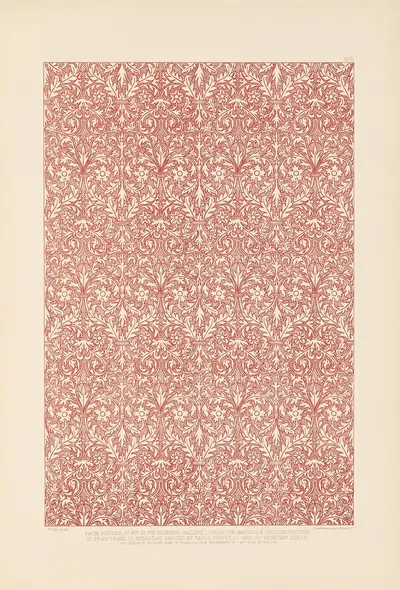 Fifteenth century Italian ornament Pl.10 by Sydney Vacher, 1886 — digital art print download