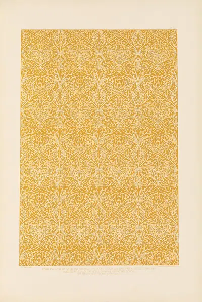 Fifteenth century Italian ornament Pl.12 by Sydney Vacher, 1886 — digital art print download