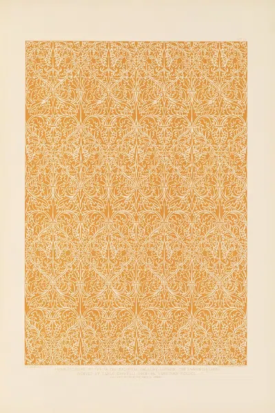 Fifteenth century Italian ornament Pl.13 by Sydney Vacher, 1886 — digital art print download