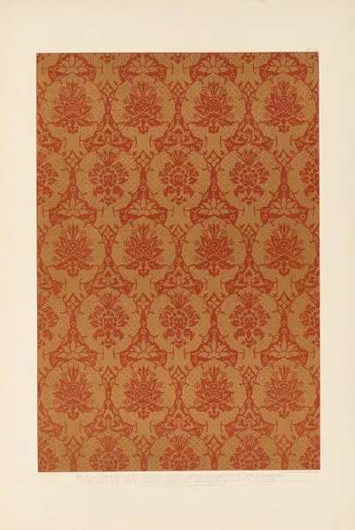 Fifteenth century Italian ornament Pl.20 by Sydney Vacher, 1886 — digital art print download