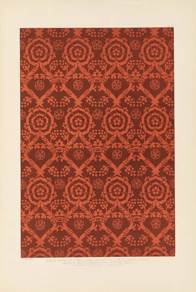Fifteenth century Italian ornament Pl.23 by Sydney Vacher, 1886 — digital art print download