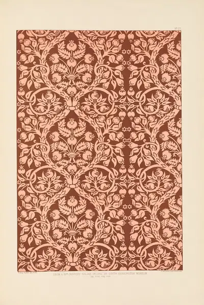 Fifteenth century Italian ornament Pl.27 by Sydney Vacher, 1886 — digital art print download