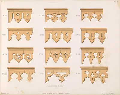 La décoration en bois découpé Pl.03 by A. Sanguineti — digital art print download