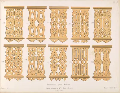 La décoration en bois découpé Pl.08 by A. Sanguineti — digital art print download