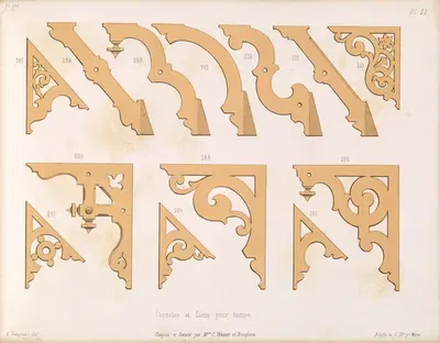 La décoration en bois découpé Pl.11 by A. Sanguineti — digital art print download
