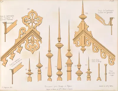 La décoration en bois découpé Pl.16 by A. Sanguineti — digital art print download