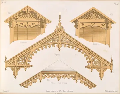 La décoration en bois découpé Pl.18 by A. Sanguineti — digital art print download