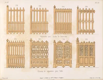 La décoration en bois découpé Pl.21 by A. Sanguineti — digital art print download