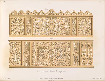 La décoration en bois découpé Pl.24 by A. Sanguineti — digital art print download