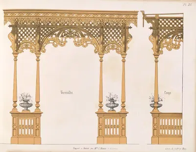 La décoration en bois découpé Pl.27 by A. Sanguineti — digital art print download