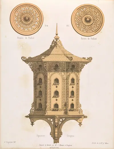 La décoration en bois découpé Pl.28 by A. Sanguineti — digital art print download