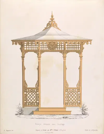La décoration en bois découpé Pl.29 by A. Sanguineti — digital art print download
