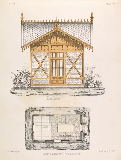 La décoration en bois découpé Pl.32 by A. Sanguineti — digital art print download