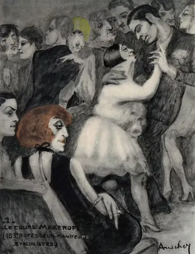 Фауна танцев Пл.05 by Жан Ошер, 1925 — digital art print download