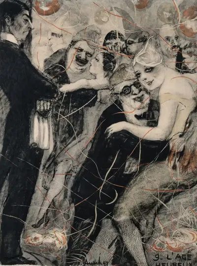 Фауна танцев, Пл.06 by Жан Ошер, 1925 — digital art print download