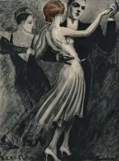 Фауна танцев Пл.08 by Жан Ошер, 1925 — digital art print download