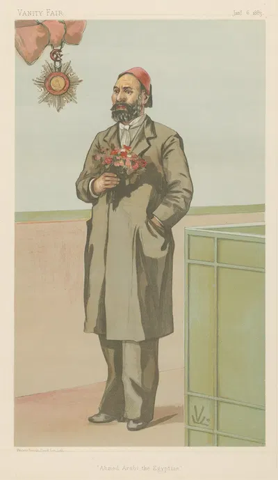 Vanity Fair: Royalty; 'Ahmed Arabi the Egyptian', Arabi Pasha, January 6, 1883 by Francois Verheyden, 1883 — digital art…