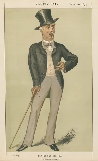 Politicians – 'The Hertford Property'. .Sir Richard Wallace. 29 November 1873 by Leslie Matthew Ward, 1873 — digital art…