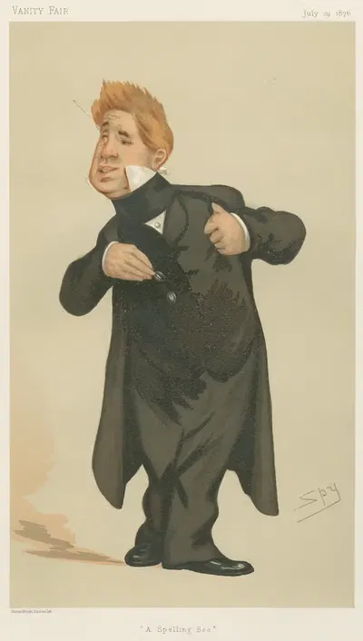 Theatre; 'A Spelling Bee', Mr. John Laurence Toole, July 29, 1876 by Leslie Matthew Ward, 1876 — digital art print download