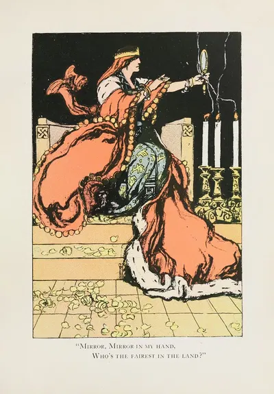 Белоснежка и семь гномов Pl.04 by Чарльз Баклс Фоллс, 1913 — digital art print download