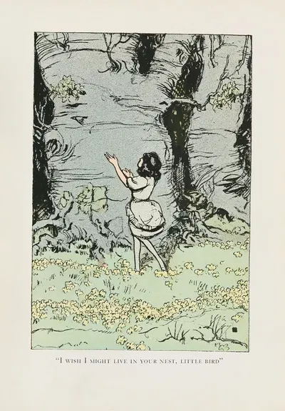 Белоснежка и семь гномов, пл. 06 by Чарльз Баклс Фоллс, 1913 — digital art print download
