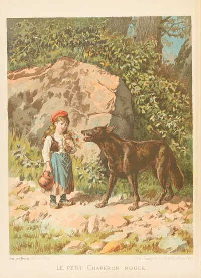Le petit chaperon rouge by A. Guillon, 1904 — digital art print download