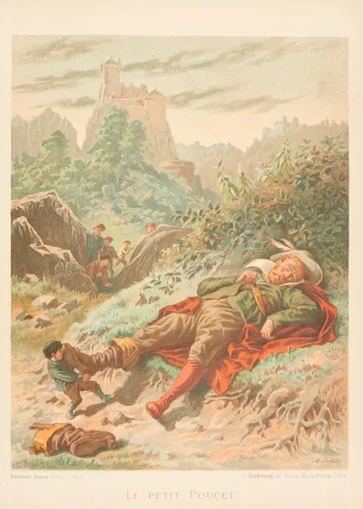 Le petit poucet by A. Guillon, 1904 — digital art print download