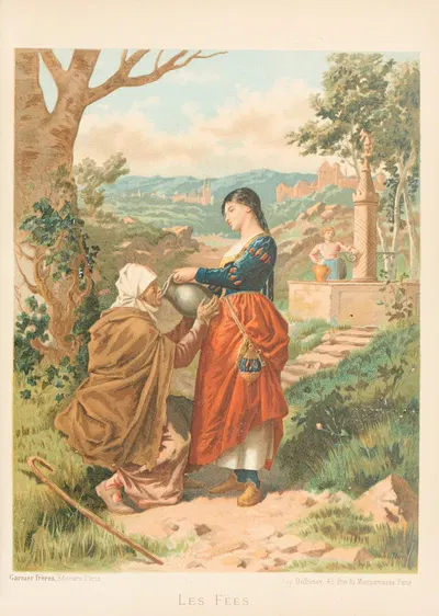 Les Fees by A. Guillon, 1904 — digital art print download
