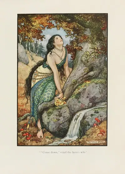 The Russian story book Pl.02 by Frank Cheyne Papé, 1916 — digital art print download