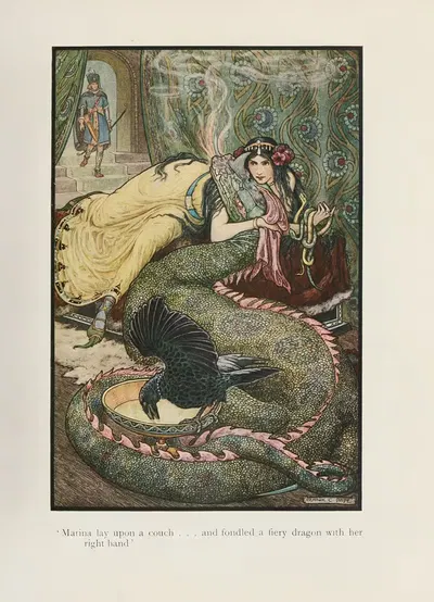 The Russian story book Pl.06 by Frank Cheyne Papé, 1916 — digital art print download
