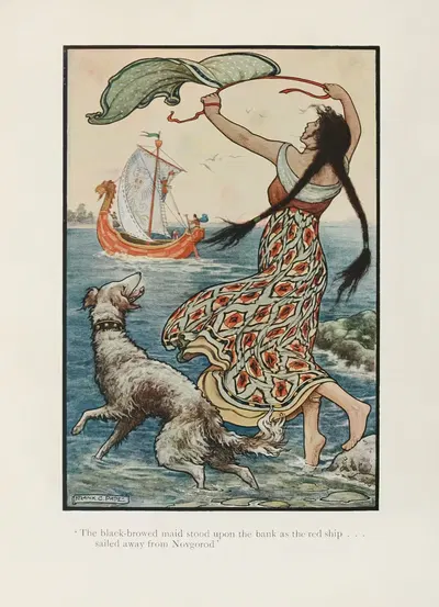 The Russian story book Pl.13 by Frank Cheyne Papé, 1916 — digital art print download