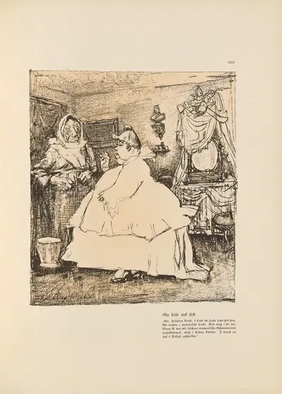 Бедняки Пл.20 by Рудольф Вилке, 1908 — digital art print download