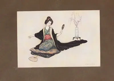 Зеленая ива и другие японские сказки Pl.11 by Уорик Гобл, 1910 — digital art print download