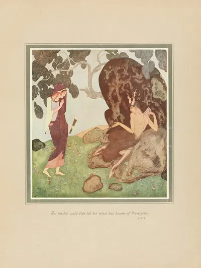 Но ни Пан не мог сказать ей, что стало с Прозерпиной by Эдмунд Дюлак, 1919 — digital art print download
