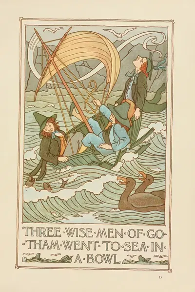 Three Wise Men of Gotham by Francis Donkin Bedford — digital art print download