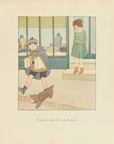 Le bon Dieu chez les enfants Pl.03 by Francis Jammes, 1920 — digital art print download