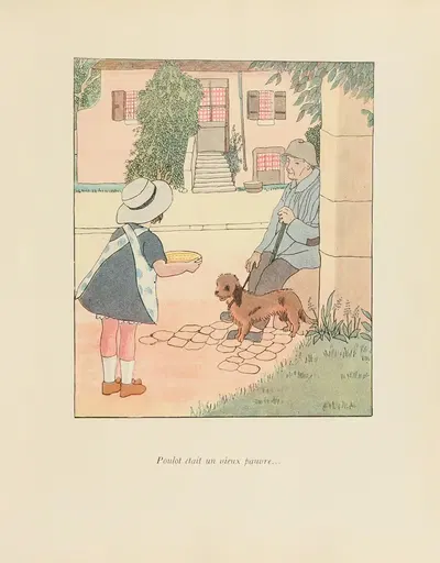 Le bon Dieu chez les enfants Pl.04 by Francis Jammes, 1920 — digital art print download