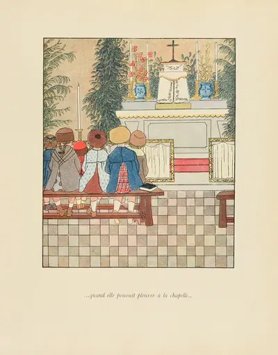 Le bon Dieu chez les enfants Pl.08 by Francis Jammes, 1920 — digital art print download