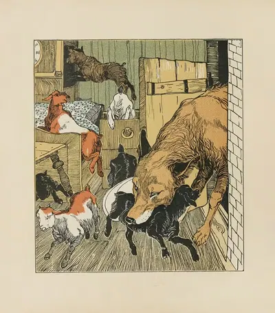 Юношеская библиотека Герлаха, табл. 01 by Ханс Фраунгрубер — digital art print download