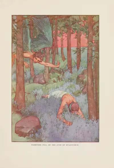 Тьма упала на глаза Гиацинта by Хелен Страттон, 1915 — digital art print download