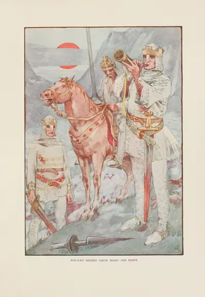 Роланд снова схватил свой рог by Хелен Страттон, 1915 — digital art print download