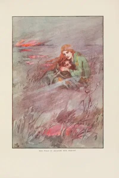 Она прижала это к своей груди by Хелен Страттон, 1915 — digital art print download