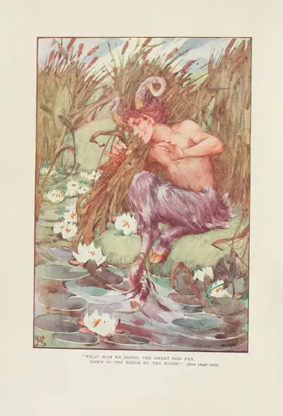 Что он делал, великий бог Пан by Хелен Страттон, 1915 — digital art print download