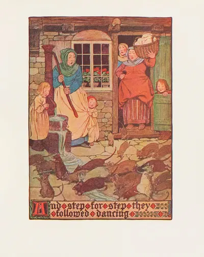 И шаг за шагом они следовали, танцуя by Хоуп Данлап, 1910 — digital art print download