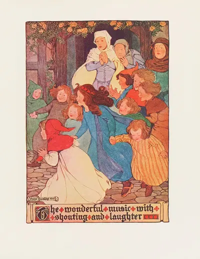 Чудесная музыка с криками и смехом by Хоуп Данлап, 1910 — digital art print download