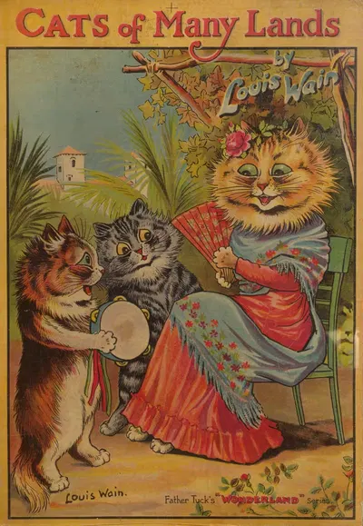 Кошки многих стран by Луис Уэйн, 1914 — digital art print download